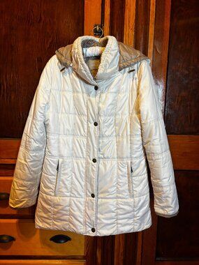 Concept K Women's Cream Quilted Jacket Size 38/US 8